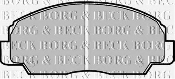 BORG & BECK BBP1592 Тормозные колодки BORG & BECK для DAIHATSU