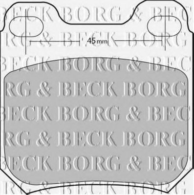 BORG & BECK BBP1678 Тормозные колодки BORG & BECK для SAAB