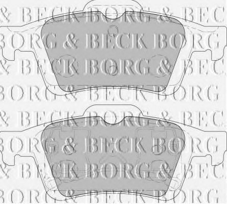 BORG & BECK BBP1938 Тормозные колодки BORG & BECK для MAZDA