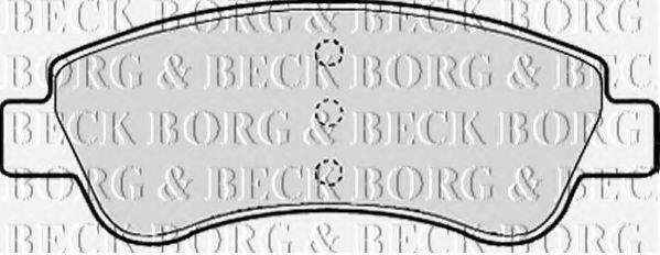 BORG & BECK BBP2131 Тормозные колодки BORG & BECK для PEUGEOT