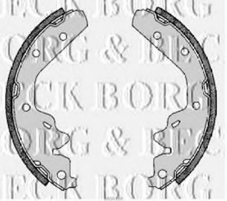 BORG & BECK BBS6188 Тормозные колодки барабанные BORG & BECK для CHRYSLER