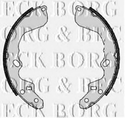 BORG & BECK BBS6273 Ремкомплект барабанных колодок BORG & BECK для KIA
