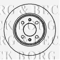 BORG & BECK BBD4019 Тормозные диски BORG & BECK для SAAB