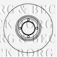 BORG & BECK BBD4240 Тормозные диски BORG & BECK 