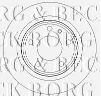 BORG & BECK BBD4339 Тормозные диски BORG & BECK 