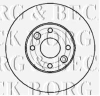 BORG & BECK BBD4391 Тормозные диски BORG & BECK для RENAULT