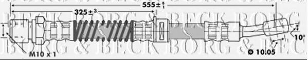 BORG & BECK BBH6941 Тормозной шланг BORG & BECK для DAEWOO