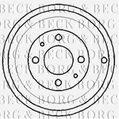 BORG & BECK BBR7109 Тормозной барабан для ALFA ROMEO 146