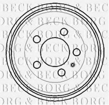 BORG & BECK BBR7114 Тормозной барабан для SEAT