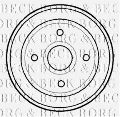 BORG & BECK BBR7115 Тормозной барабан для OPEL