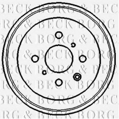 BORG & BECK BBR7120 Тормозной барабан BORG & BECK для CITROEN