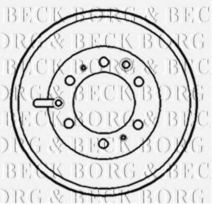 BORG & BECK BBR7126 Тормозной барабан BORG & BECK 