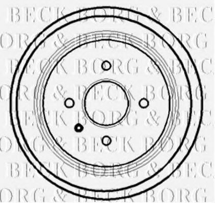 BORG & BECK BBR7127 Тормозной барабан для OPEL COMBO