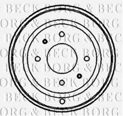 BORG & BECK BBR7131 Тормозной барабан для FIAT