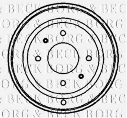 BORG & BECK BBR7132 Тормозной барабан BORG & BECK для ALFA ROMEO