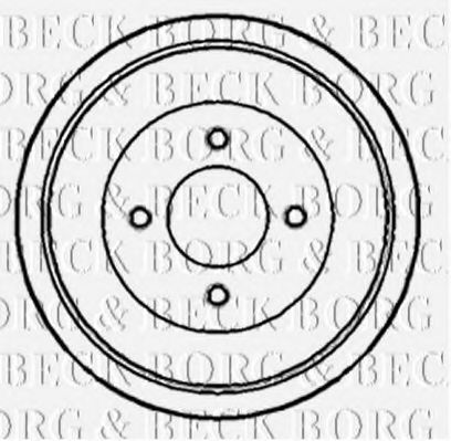 BORG & BECK BBR7133 Тормозной барабан BORG & BECK 