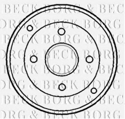 BORG & BECK BBR7134 Тормозной барабан для DACIA