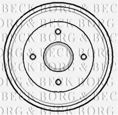 BORG & BECK BBR7138 Тормозной барабан для PEUGEOT