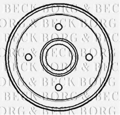 BORG & BECK BBR7144 Тормозной барабан BORG & BECK 