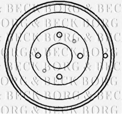 BORG & BECK BBR7148 Тормозной барабан BORG & BECK 