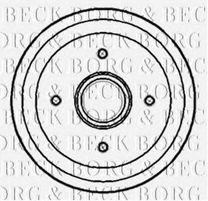 BORG & BECK BBR7149 Тормозной барабан для FORD