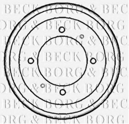 BORG & BECK BBR7153 Тормозной барабан для HYUNDAI