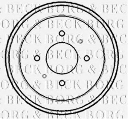 BORG & BECK BBR7160 Тормозной барабан для MITSUBISHI COLT 5 (CJ, CP)