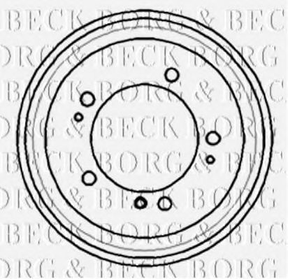 BORG & BECK BBR7170 Тормозной барабан BORG & BECK для OPEL