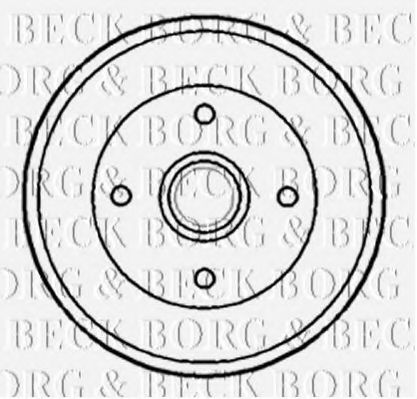 BORG & BECK BBR7173 Тормозной барабан BORG & BECK для SUBARU
