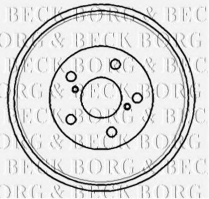 BORG & BECK BBR7179 Тормозной барабан BORG & BECK для TOYOTA