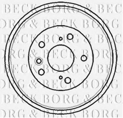 BORG & BECK BBR7181 Тормозной барабан для TOYOTA RAV4
