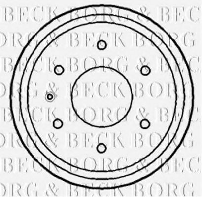BORG & BECK BBR7184 Тормозной барабан для OPEL FRONTERA