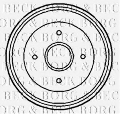 BORG & BECK BBR7188 Тормозной барабан для FORD