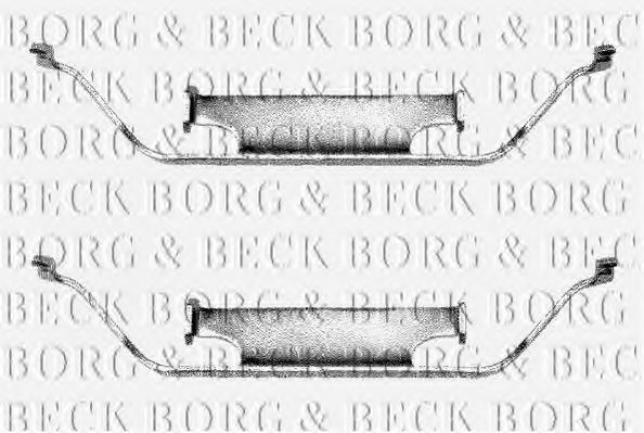 BORG & BECK BBK1011 Скобы тормозных колодок BORG & BECK для BMW Z4