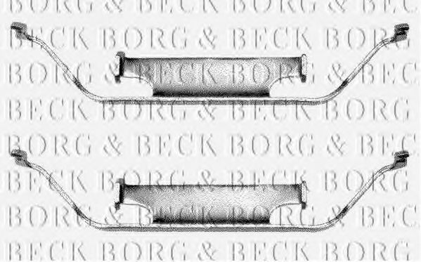 BORG & BECK BBK1013 Скобы тормозных колодок BORG & BECK 