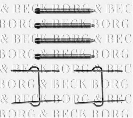 BORG & BECK BBK1015 Скобы тормозных колодок BORG & BECK 