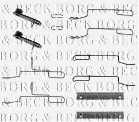 BORG & BECK BBK1020 Скобы тормозных колодок для PEUGEOT 106