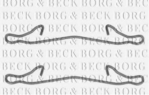 BORG & BECK BBK1036 Скобы тормозных колодок BORG & BECK для DACIA