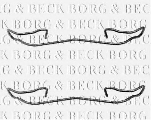 BORG & BECK BBK1039 Скобы тормозных колодок BORG & BECK 