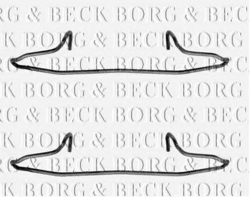 BORG & BECK BBK1040 Скобы тормозных колодок для VOLVO S60