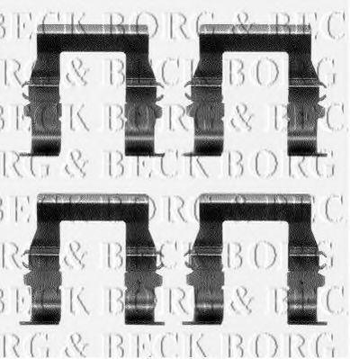 BORG & BECK BBK1095 Скоба тормозного суппорта BORG & BECK для MITSUBISHI