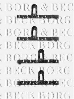 BORG & BECK BBK1184 Скобы тормозных колодок для SEAT CORDOBA