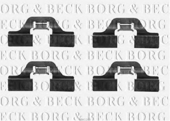 BORG & BECK BBK1203 Скобы тормозных колодок для SEAT ALTEA