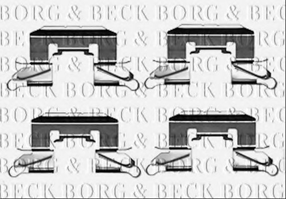 BORG & BECK BBK1212 Скобы тормозных колодок для DAIHATSU