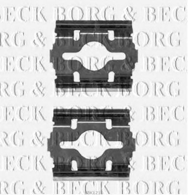 BORG & BECK BBK1215 Скобы тормозных колодок BORG & BECK для IVECO