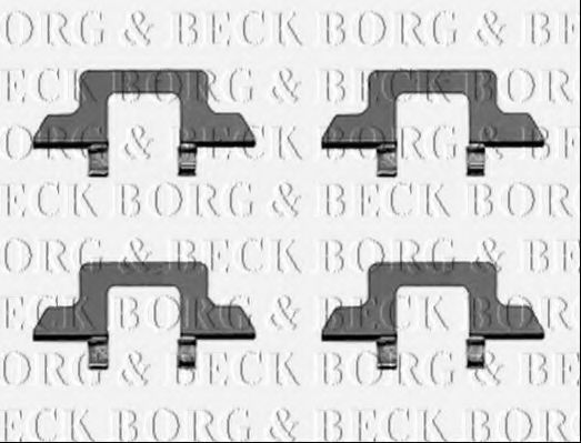 BORG & BECK BBK1220 Скобы тормозных колодок BORG & BECK 