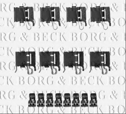 BORG & BECK BBK1225 Скобы тормозных колодок BORG & BECK 