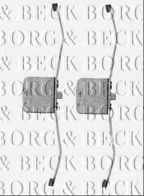 BORG & BECK BBK1226 Скобы тормозных колодок BORG & BECK 