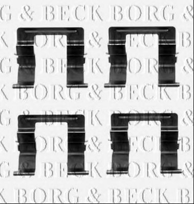 BORG & BECK BBK1232 Скобы тормозных колодок BORG & BECK 