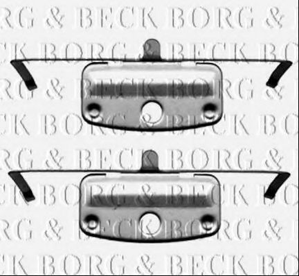 BORG & BECK BBK1236 Скобы тормозных колодок BORG & BECK 